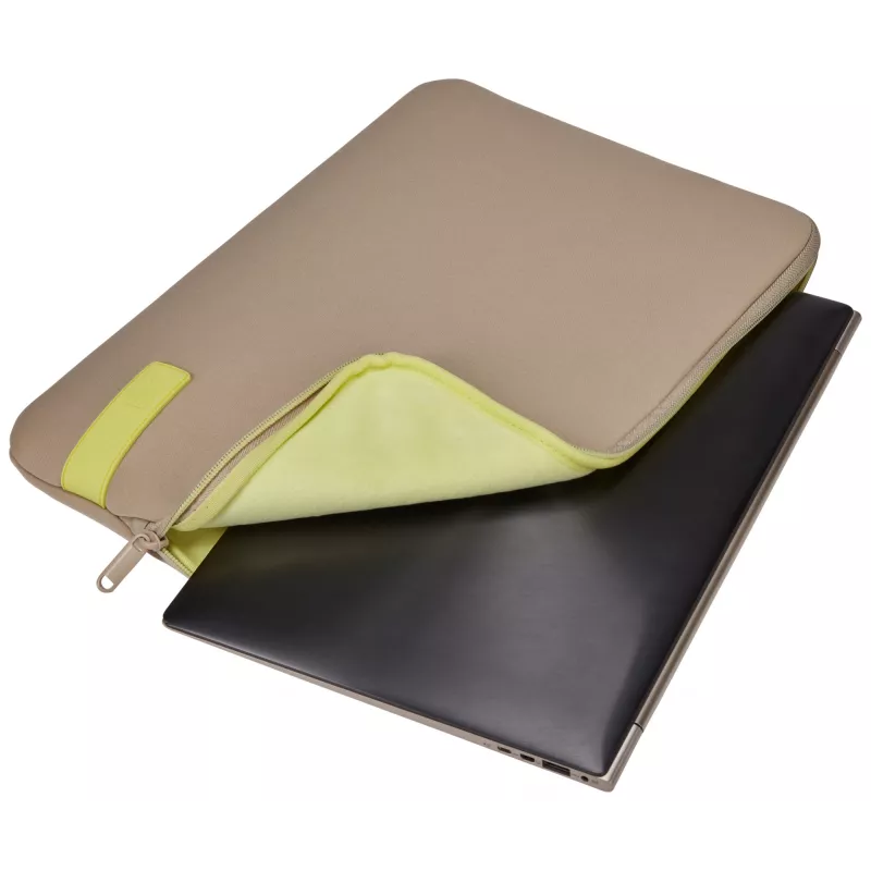 Case Logic Reflect REFPC-114 puzdro na notebook 35,6 cm (14 palcov), pamäťová pena, polyester, Plaza Taupe/Sun-Lime