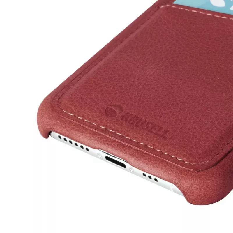 Ochranné puzdro CardCover Krusell Sunne pre Apple iPhone 11 Pro Max, vintage red