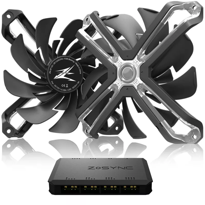 Zalman ZM-SF120A3 počítačový chladiaci systém ventilátor do počítačovej skrine 12 cm čierny