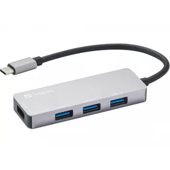 USB hub Sandberg USB-C Hub 1xUSB3.0+3x2.0 SAVER