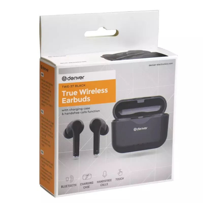 Headset Denver TWE-37Čierna