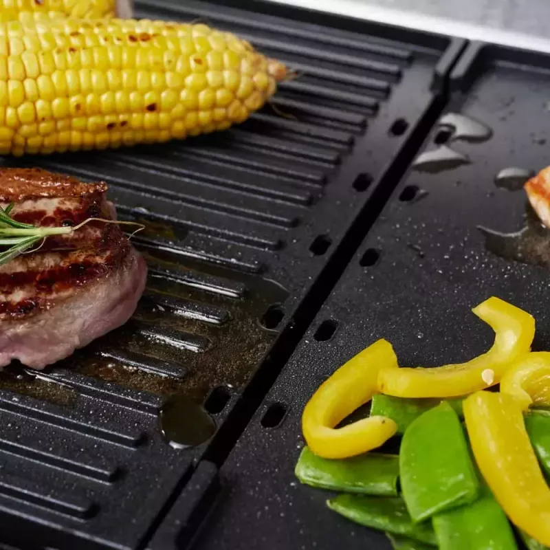 Gastroback Design Plancha & BBQ kontaktný gril 2000 W nehrdzavejúca oceľ