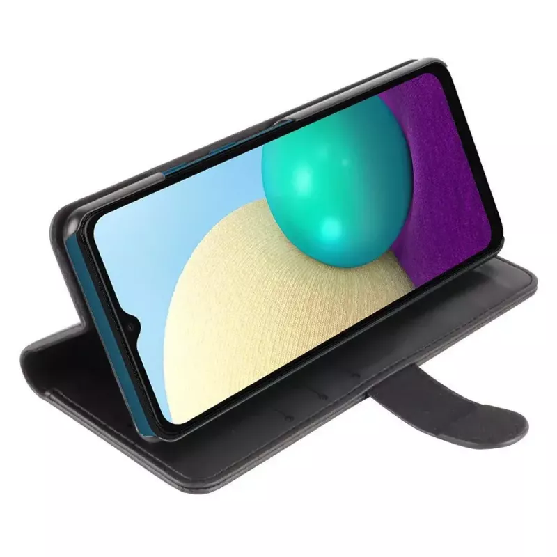 Peňaženkové puzdro Krusell Galaxy A02 16,5 cm čierne 3 priehradky na karty