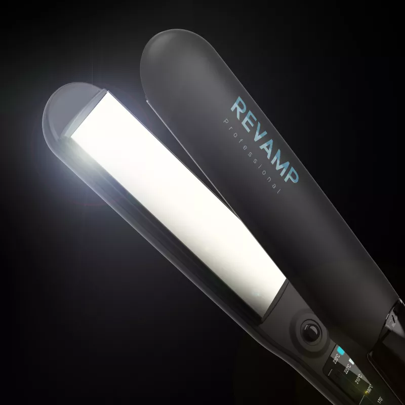 Žehlička na vlasy Revamp Progloss Steamcare ST-1600-EU parná čierna 3 m