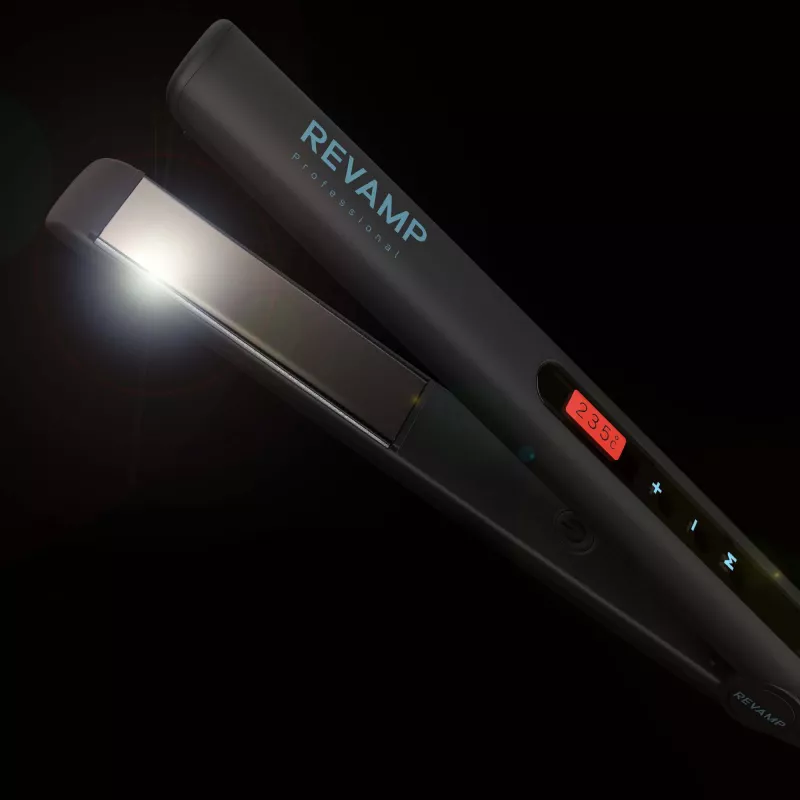 Revamp Progloss Touch Digital žehlička na vlasy Warm čierna 3 m