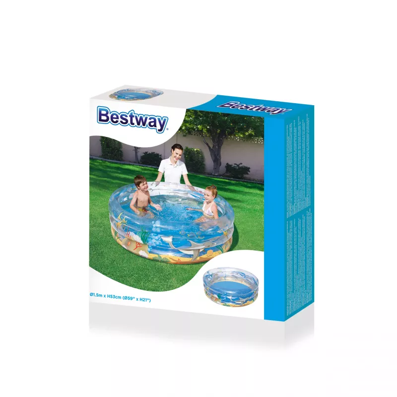Nafukovací bazén Bestway Transparent Seeleben Pool Φ1,5m x H53cm