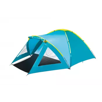 Kopulový stan Bestway 68090 3 osoby modrý sklolaminát polyester