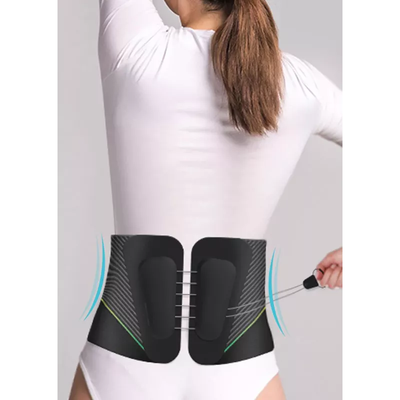 Masážny pás na chrbát a bedrovú časť HoMedics čierny textil