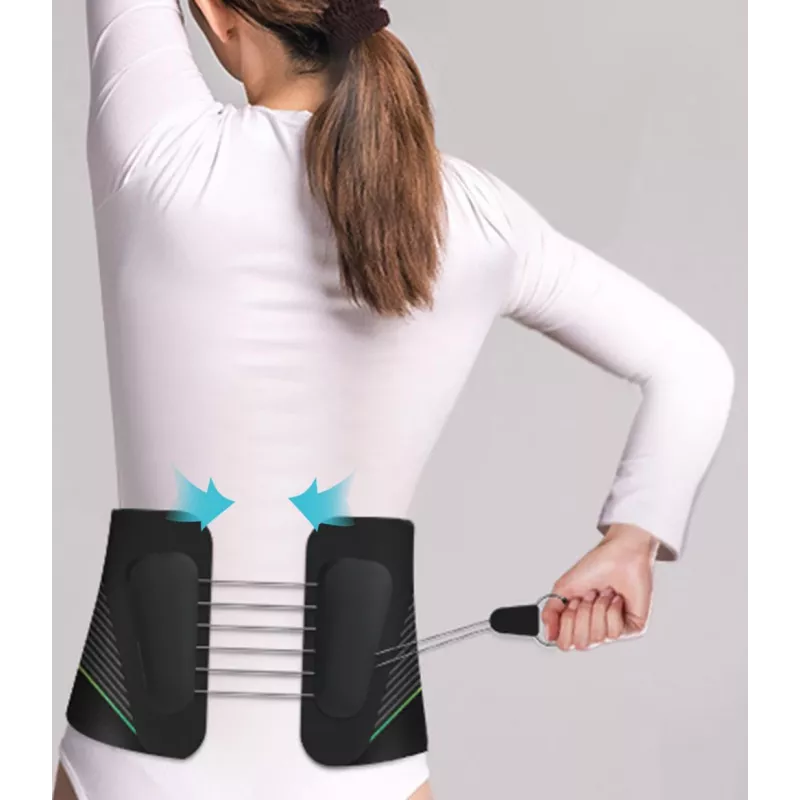 Masážny pás na chrbát a bedrovú časť HoMedics čierny textil