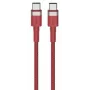 USB-C na USB-C kábel Orsen S53, 1 m, 3 A, červený