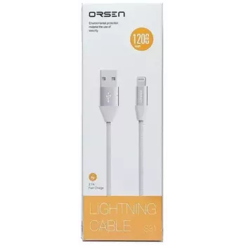 Micro-USB dátový kábel Orsen S32 2.1A 1,2 m sivý