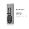 USB-A na USB-C kábel Orsen S9C 1 m, 2,1 A, čierny