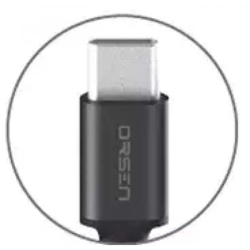 USB-A na USB-C kábel Orsen S9C 1 m, 2,1 A, čierny