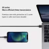 USB-A na USB-C kábel Orsen S9C 1 m, 2,1 A, čierny