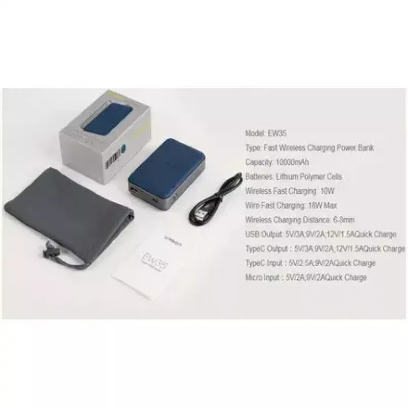 Prenosná powerbanka Orsen EW35 10000 mAh