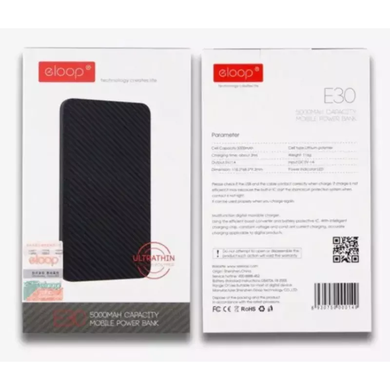 Prenosná powerbanka Eloop E30 5000 mAh