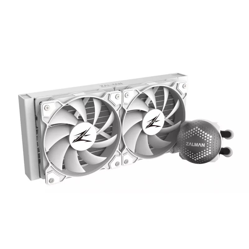 Zalman Alpha 28 kvapalinový chladič procesora, 280 mm radiátor, 140 mm PWM ventilátor, ARGB, biely
