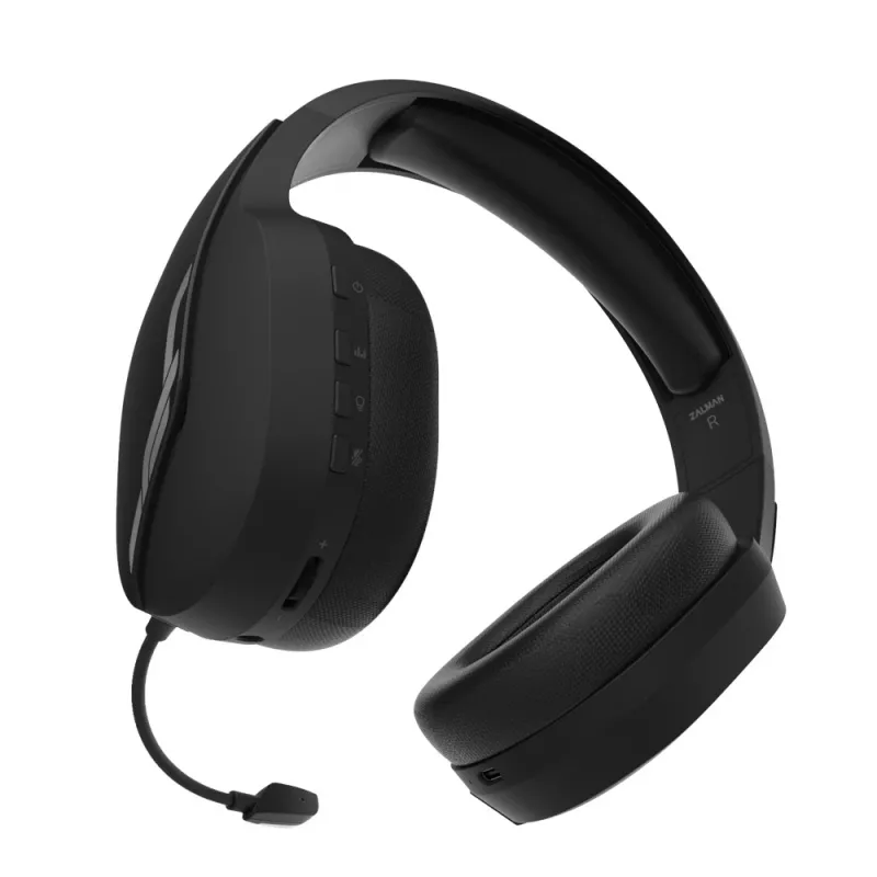 Zalman HPS700 čierna headset bezdrôtový hlavový most gaming