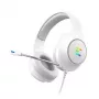 Slúchadlá/headset Zalman ZM-HPS310 WH káblové cez hlavu herné biele