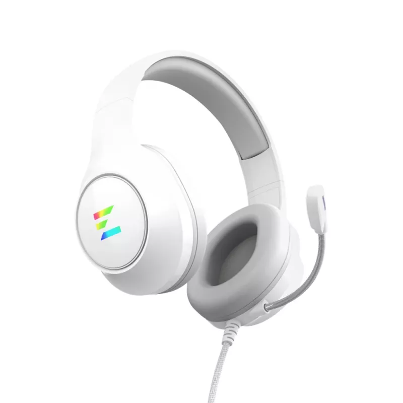 Slúchadlá/headset Zalman ZM-HPS310 WH káblové cez hlavu herné biele