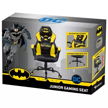 PC herná stolička Subsonic Batman Junior čalúnené sedadlo čierna žltá