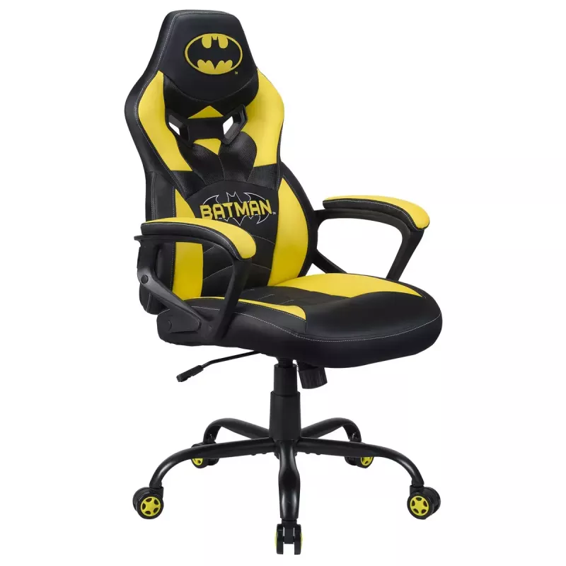 PC herná stolička Subsonic Batman Junior čalúnené sedadlo čierna žltá