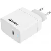 AC nabíjačka Sandberg USB-C PD65W EU interiérová univerzálna biela