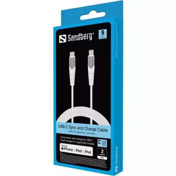 Sandberg USB-C PD to Lightning MFI 2M PRO kábel 2m Lightning USB C
