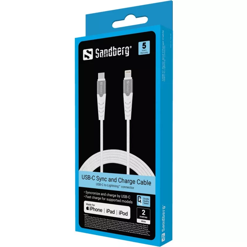 Sandberg USB-C PD to Lightning MFI 2M PRO kábel 2m Lightning USB C