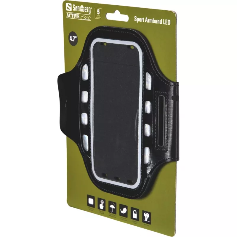 Puzdro na rameno Sandberg Sport Armband LED 4,7''