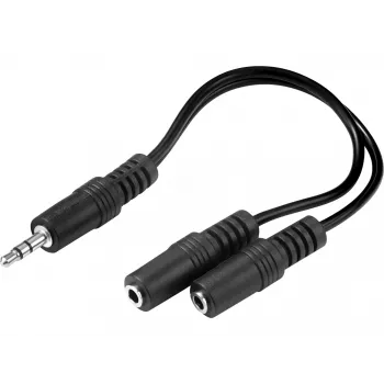 Audio rozbočovač Sandberg MiniJack 1->2 502-16