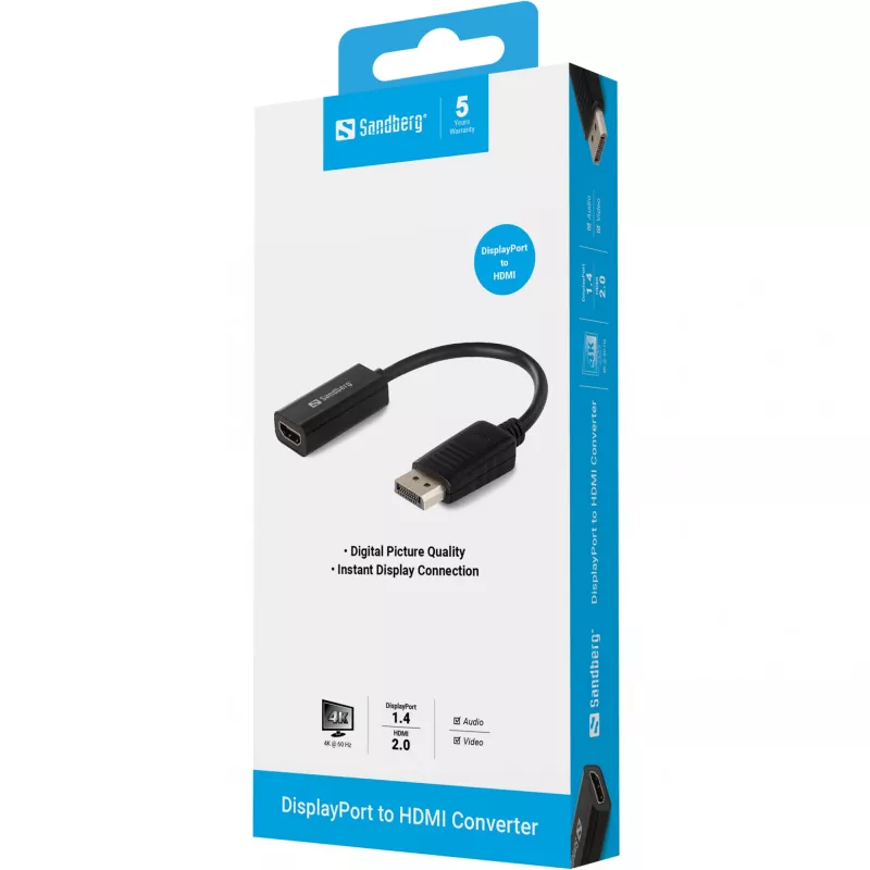 Adaptér DisplayPort na HDMI Sandberg