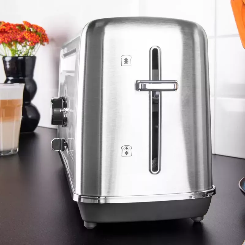 Gastroback Design Advanced 4S hriankovač 2 plátky 1100 W čierna nehrdzavejúca oceľ