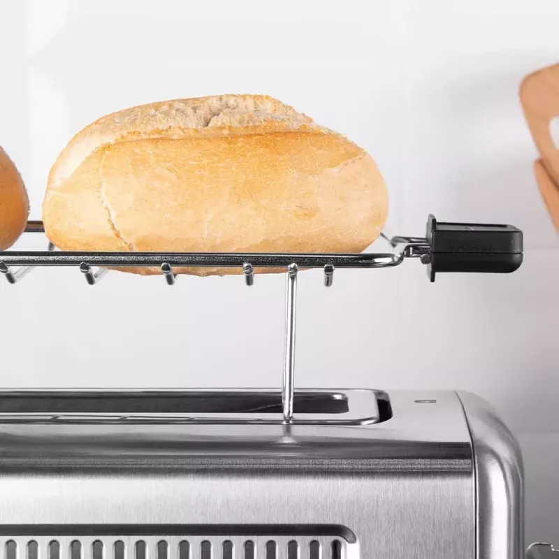 Gastroback Design Advanced 4S hriankovač 2 plátky 1100 W čierna nehrdzavejúca oceľ