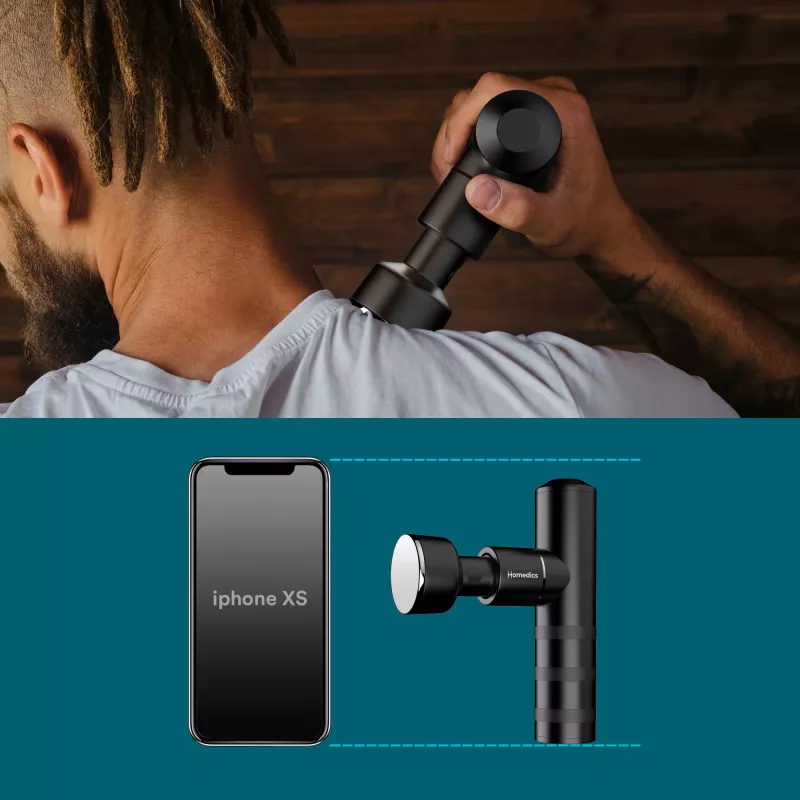 HoMedics Myti Massager Universal antracitová poklepová masáž