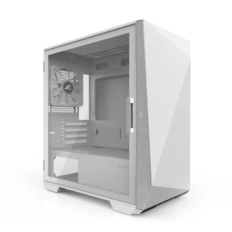 Zalman Z1 Iceberg White - mATX Mid Tower PC skriňa / 2x 120 mm ventilátory predinštalované, Mini Tower