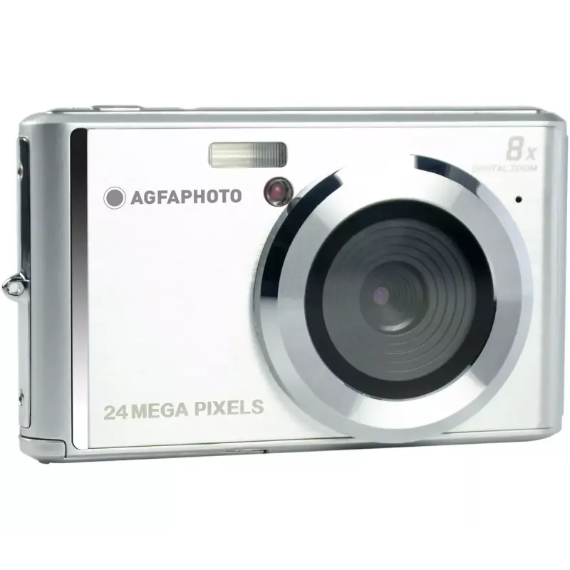 AgfaPhoto Realishot DC5500 Kompaktný digitálny fotoaparát, 24 MP CMOS, 2,4 inch LCD, strieborný (DC5500 SL)
