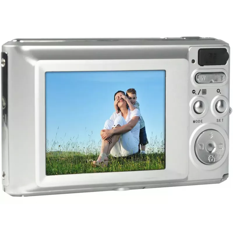 AgfaPhoto Realishot DC5500 Kompaktný digitálny fotoaparát, 24 MP CMOS, 2,4 inch LCD, strieborný (DC5500 SL)