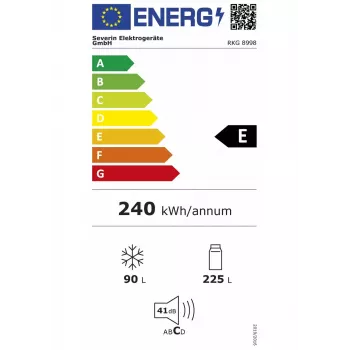 Severin RKG 8997 chladnička s mrazničkou 315 L