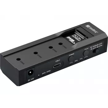 Sandberg USB 3.2 klonovač a dock pre M2 + NVMe + SATA