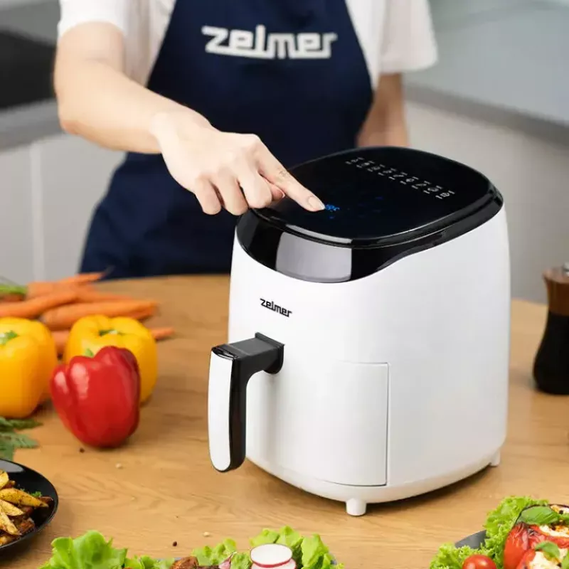 Teplovzdušná fritéza Zelmer ZAF3551W 3,5 l 1200 W čierna biela