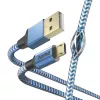 Hama Reflective USB kábel USB 2.0 1,5 m USB A Micro-USB B modrý