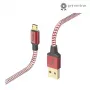 Hama Reflective USB kábel USB 2.0 1,5 m USB A Micro-USB B červený