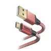 Hama Reflective USB kábel USB 2.0 1,5 m USB A Micro-USB B červený
