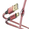 Hama Reflective USB kábel USB 2.0 1,5 m USB A Micro-USB B červený