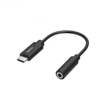 Hama 00205282 mobilný telefónny kábel čierny USB C 3,5 mm