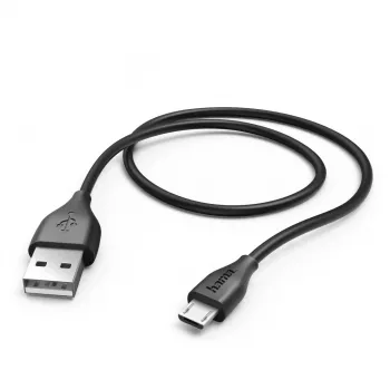 Hama 1,4 m, USB2.0-A/USB2.0 Micro-B USB kábel USB A Micro-USB B čierna