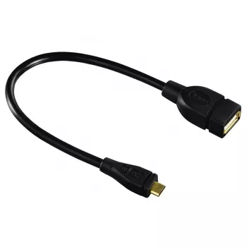 Hama 173892 USB kábel USB 2.0 0,15 m Micro-USB B USB A čierny