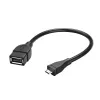 Hama 173892 USB kábel USB 2.0 0,15 m Micro-USB B USB A čierny
