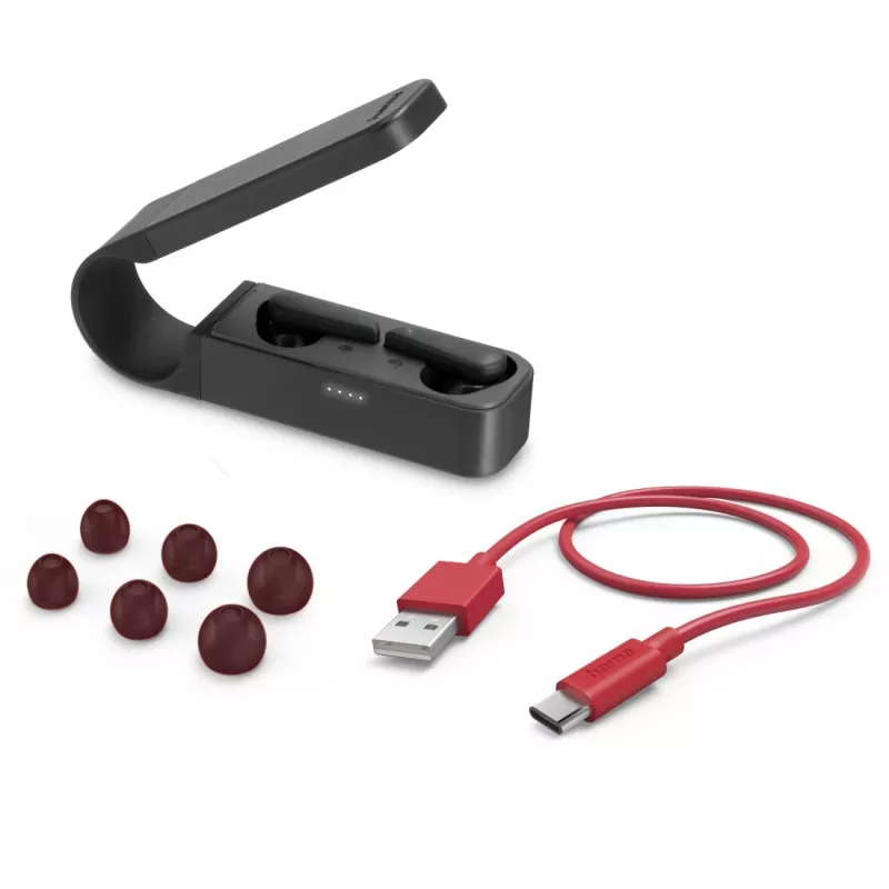 Hama Spirit Pocket headset True Wireless Stereo (TWS) in-ear hovory/hudba Bluetooth čierna